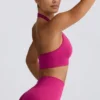 Define Luxe halterneck-sport-BH i Berry