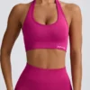 Define Luxe halterneck-sport-BH i Berry