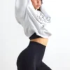 Define Luxe högmidjade biker shorts i svart