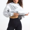 Define Luxe högmidjade biker shorts i svart