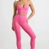 Define Luxe leggings med hög midja i Hot Pink