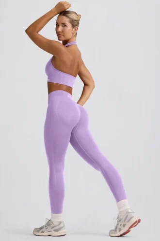 Define Luxe leggings med hög midja i lila