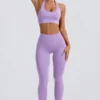 Define Luxe leggings med hög midja i lila
