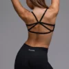 Define Luxe Multiway Open-Back Sports Bra i svart