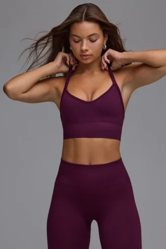 Define Luxe Multiway-sport-BH i färgen Grape