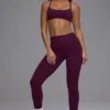 Define Luxe Multiway-sport-BH med öppen rygg i färgen Grape