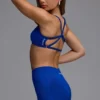 Define Luxe Multiway-sport-BH med öppen rygg i Royal Blue