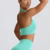 Define Luxe sport-BH med halterneck i mint
