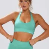 Define Luxe sport-BH med halterneck i mint