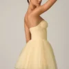 Dottie Tulle Corset Miniklänning i gult