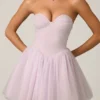 Dottie Tulle Corset Miniklänning i Lilac