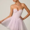 Dottie Tulle Corset Miniklänning i Lilac