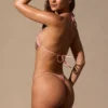 Elaria triangel-bikinitopp i paisleymönster