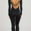 Eulalie Slinky Jersey Jumpsuit med rosettdetalj i svart