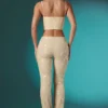Fallon Petite Embellished Lace Low Rise Trousers i Ivory