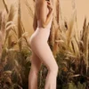 Figure You Out Petite-leggings med slits i fåll i färgen Blush