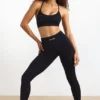 FlexiRib-leggings med hög midja i svart