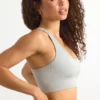 FlexiRib Racerback-sport-BH i grått
