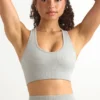 FlexiRib Racerback-sport-BH i grått