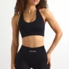 FlexiRib Racerback Sports Bra i svart