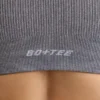 FlexiRib sport-BH med breda axelband i grå melange