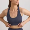FlexiRib-sport-BH med racerrygg i indigo-skiffer