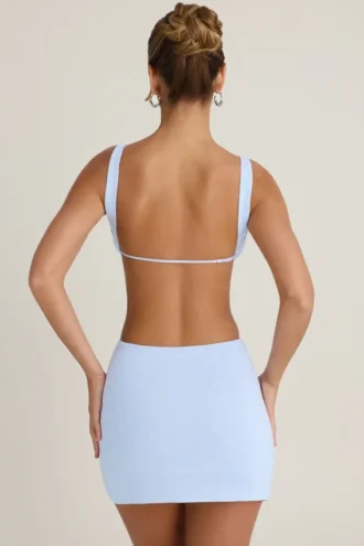 Gaia Cut-Out A-Line miniklänning i periwinkleblått