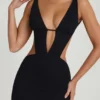 Gaia Cut-Out A-Line miniklänning i svart
