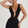 Gaia Cut-Out A-Line miniklänning i svart