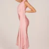 Giada Midaxi-klänning med scarf-detaljer i Blush Pink