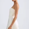 Haisley Bandeau Structured Tulip Miniklänning i elfenben