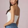 Hania Modal Broderie Anglaise Camisole Toppar i vitt