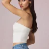 Hania Modal Broderie Anglaise Camisole Toppar i vitt