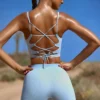 Högmidjade FlexiRib-shorts i blått
