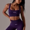 Högmidjade Super Sculpt-cykelshorts i lila