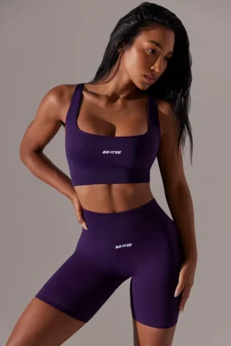 Högmidjade Super Sculpt-cykelshorts i lila