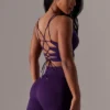 Högmidjade Super Sculpt-cykelshorts i lila