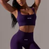 Högmidjade Super Sculpt-cykelshorts i lila