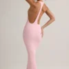 Imelda Modal Racerback Maxiklänning i Baby Pink
