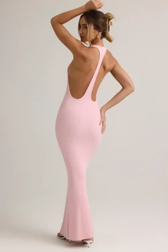 Imelda Modal Racerback Maxiklänning i Baby Pink