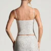 Inina Embellished Micro Mini Kjol i vitt