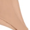 Intimates Bodys i mjuk mesh med osynliga axelband och string i Warm Peach