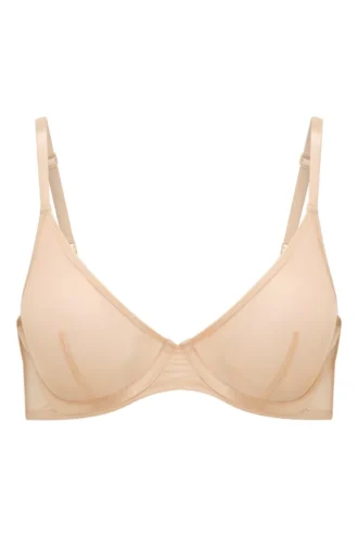 Intimates mjuk mesh-bh med bygel i beige