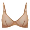 Intimates mjuk mesh-bh med bygel i ett lager i mandel