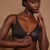 Intimates mjuk mesh-bh med bygel i svart
