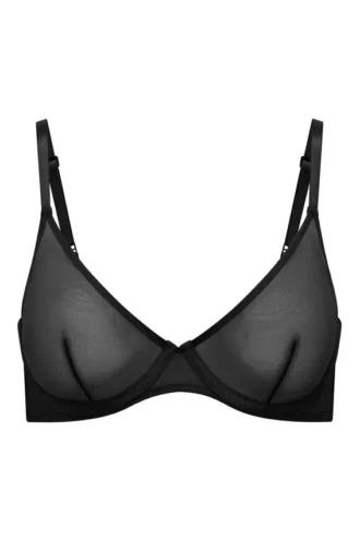 Intimates mjuk mesh-bh med bygel i svart