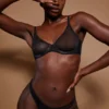 Intimates mjuk mesh-bh med bygel i svart