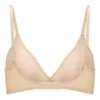 Intimates mjuk mesh-bh med triangeltopp i beige