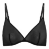 Intimates mjuk mesh-bh med triangeltopp i svart