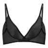 Intimates mjuk mesh-bh med triangeltopp i svart
